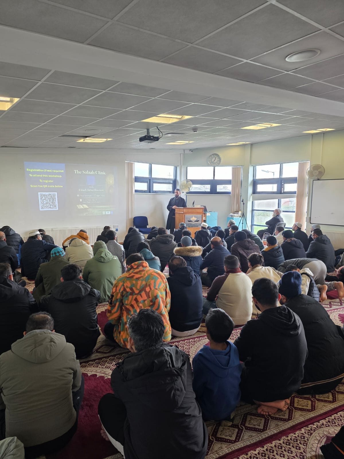 Attendees at a Salah clinic workshop